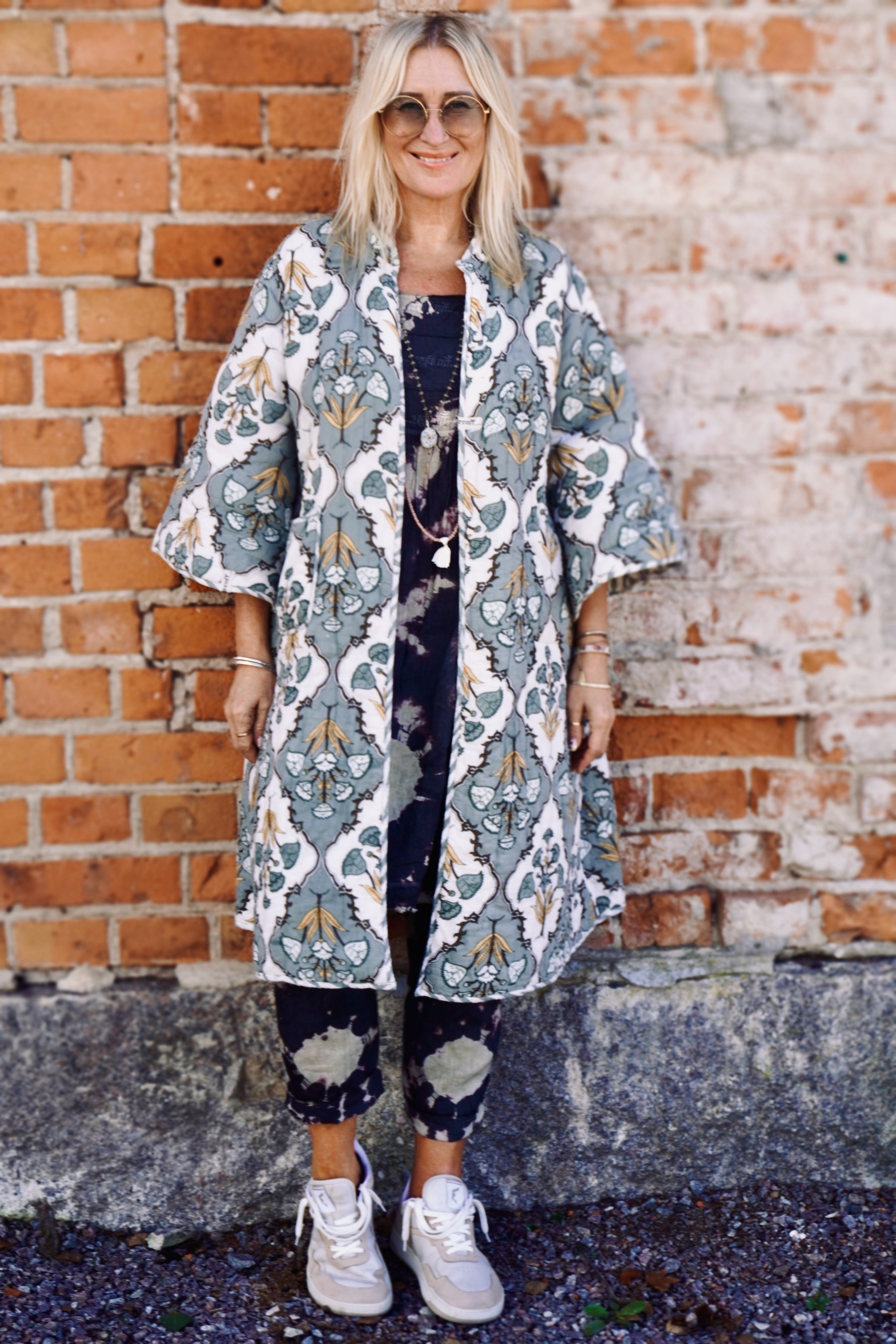 ROMY QUILTED KIMONO COAT TULSI GREY - 5