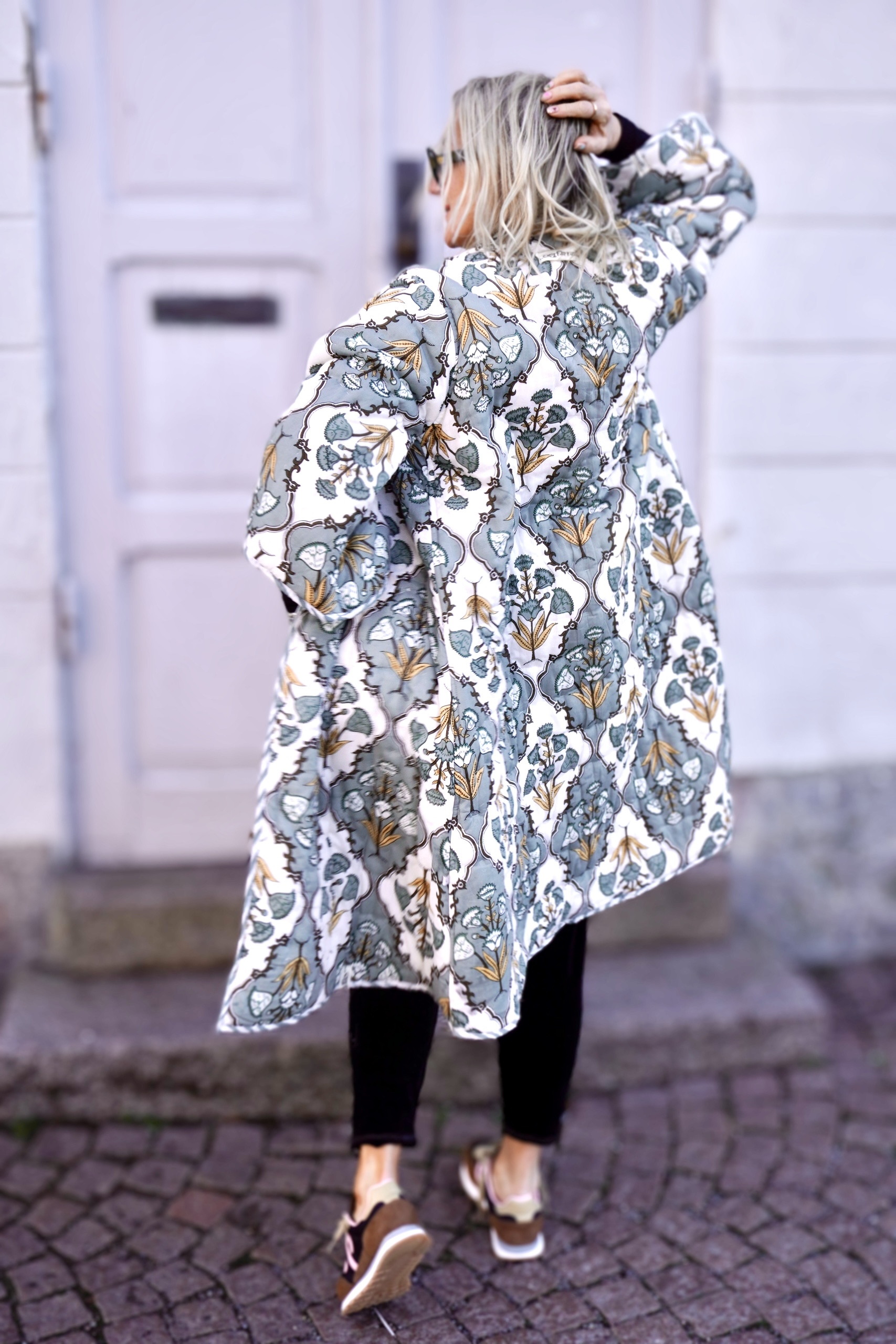 ROMY QUILTED KIMONO COAT TULSI GREY - 6
