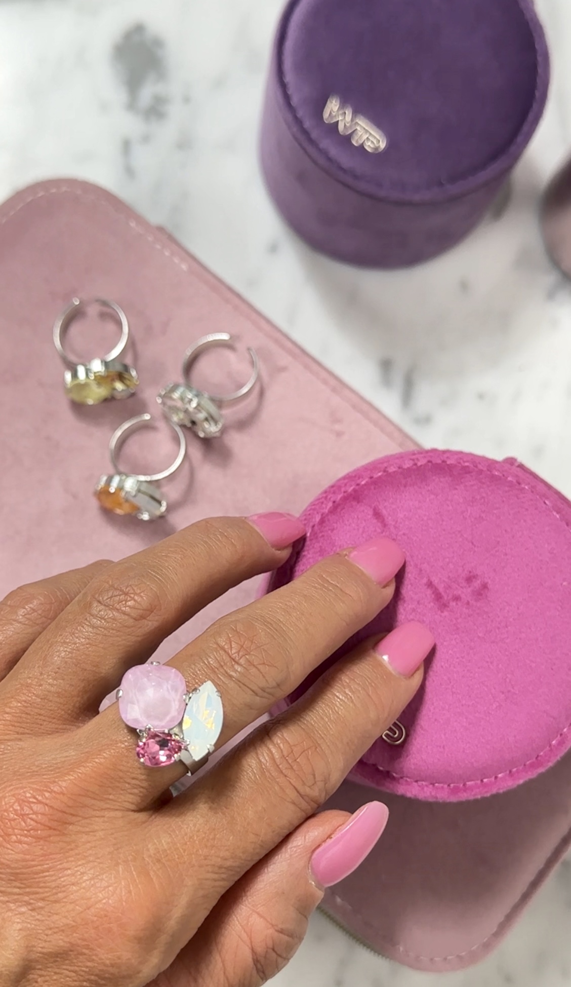 Ring Cruz Rose combo Silver - 3