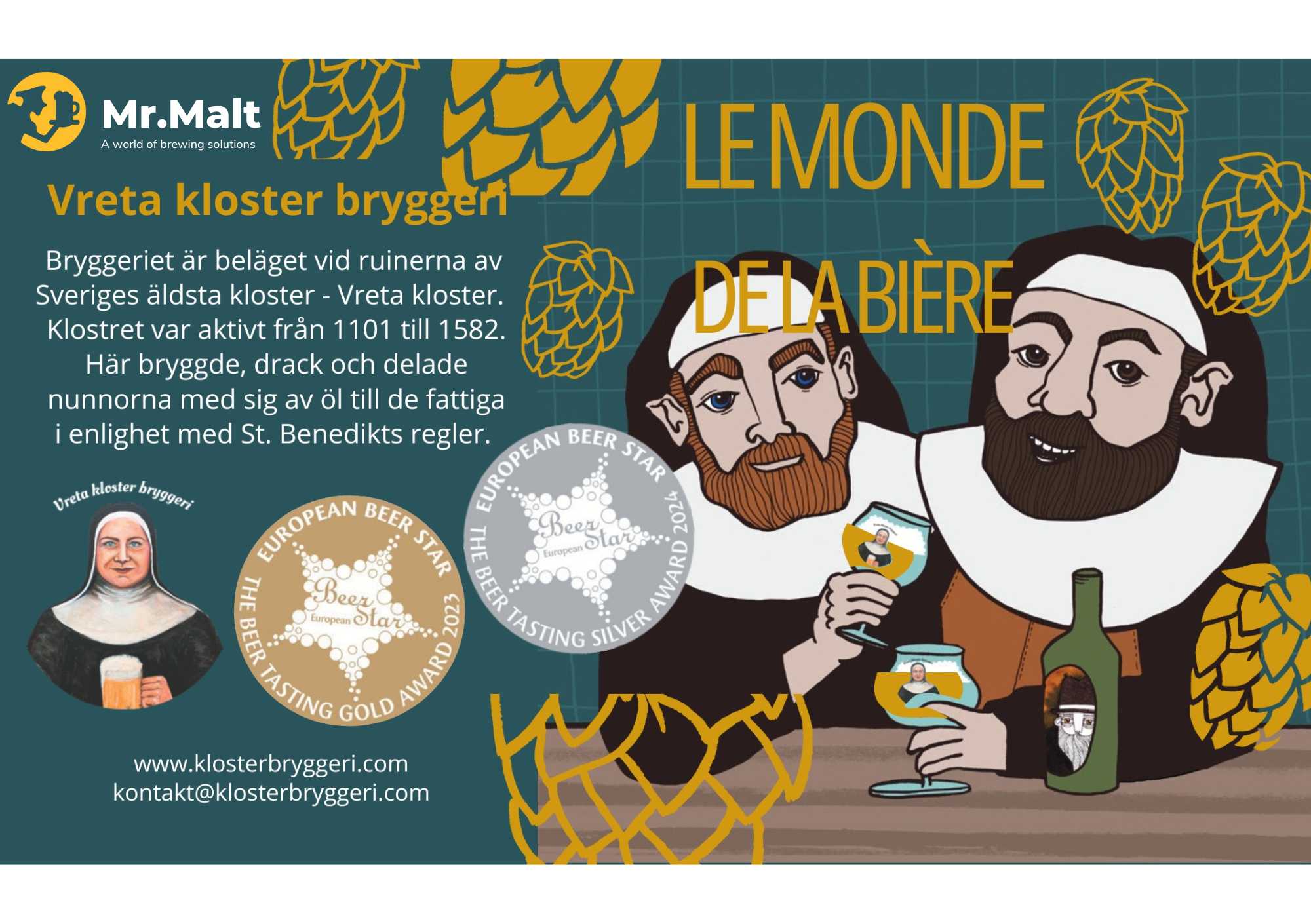 Vreta Kloster Le Monde de la Bière saison recipe kit 23 l - 2