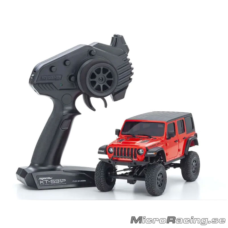 KYOSHO - 4x4 JeepⓇ WRANGLER UNLIMITED Rubicon, Röd - Ready To Run