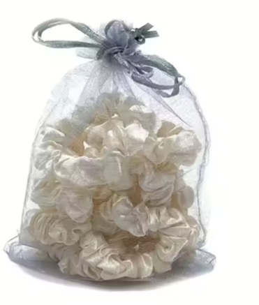 Scrunchy, Creme 10 Pcs- Pipol - 2