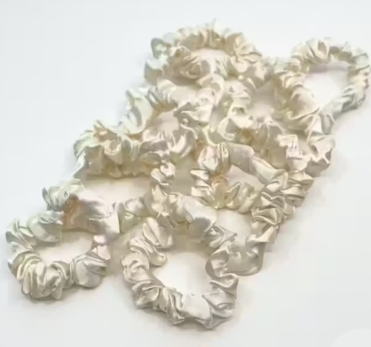 Scrunchy, Creme 10 Pcs- Pipol