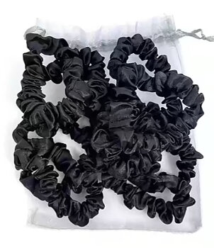 Scrunchy, Black 10 Pcs- Pipol