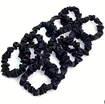 Scrunchy, Black 10 Pcs- Pipol