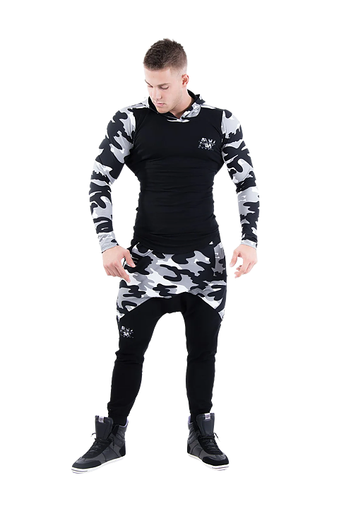 AW Jacket, white camo