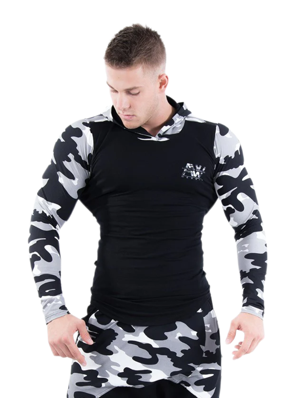 AW Jacket, white camo