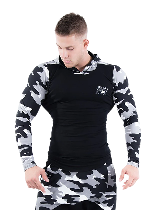 AW Jacket, white camo