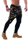 AW Sweatpants, green camo