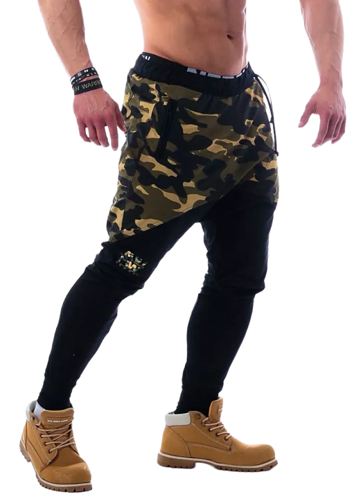 AW Sweatpants, green camo