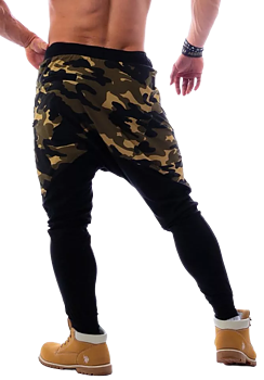 AW Sweatpants, green camo