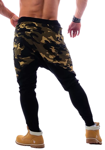 AW Sweatpants, green camo