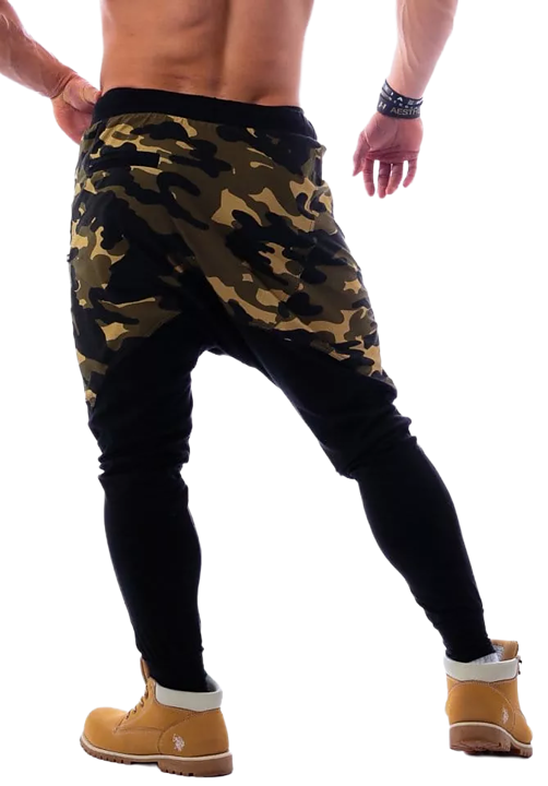 AW Sweatpants, green camo
