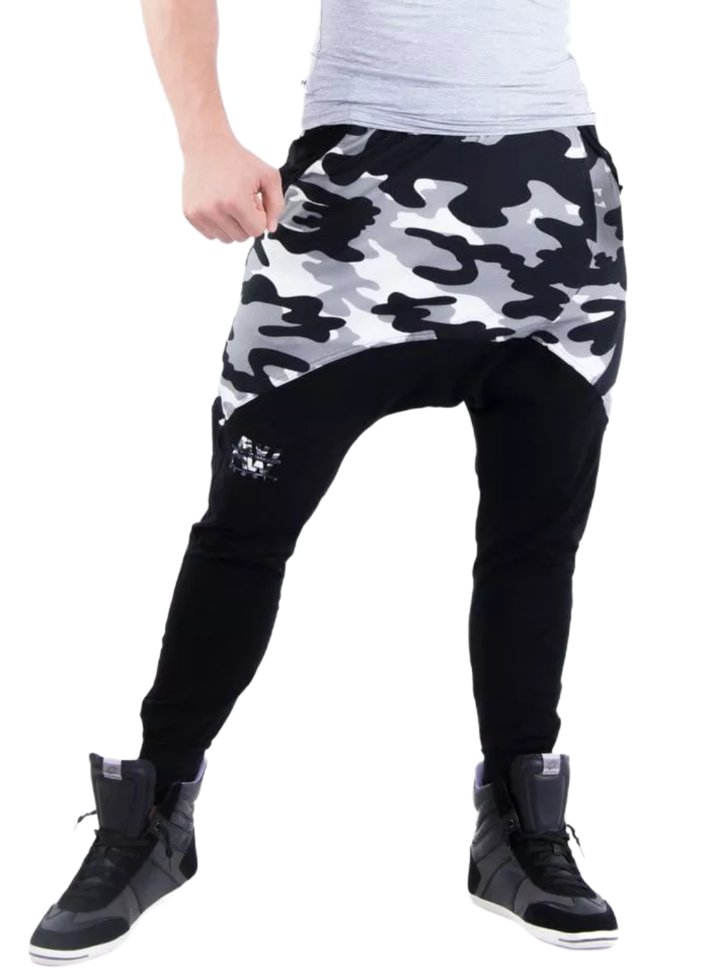 AW Sweatpants, white camo