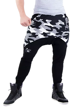 AW Sweatpants, white camo