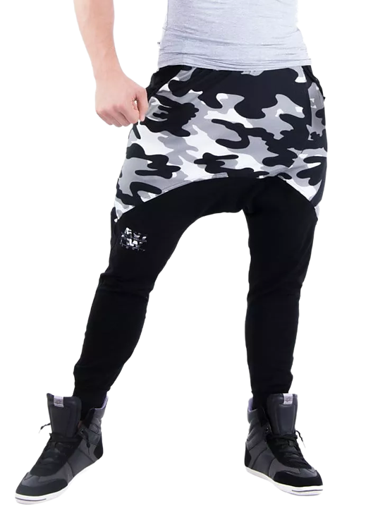 AW Sweatpants, white camo