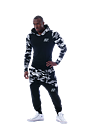 AW Sweatpants, white camo