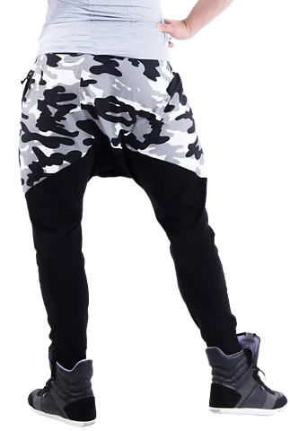 AW Sweatpants, white camo