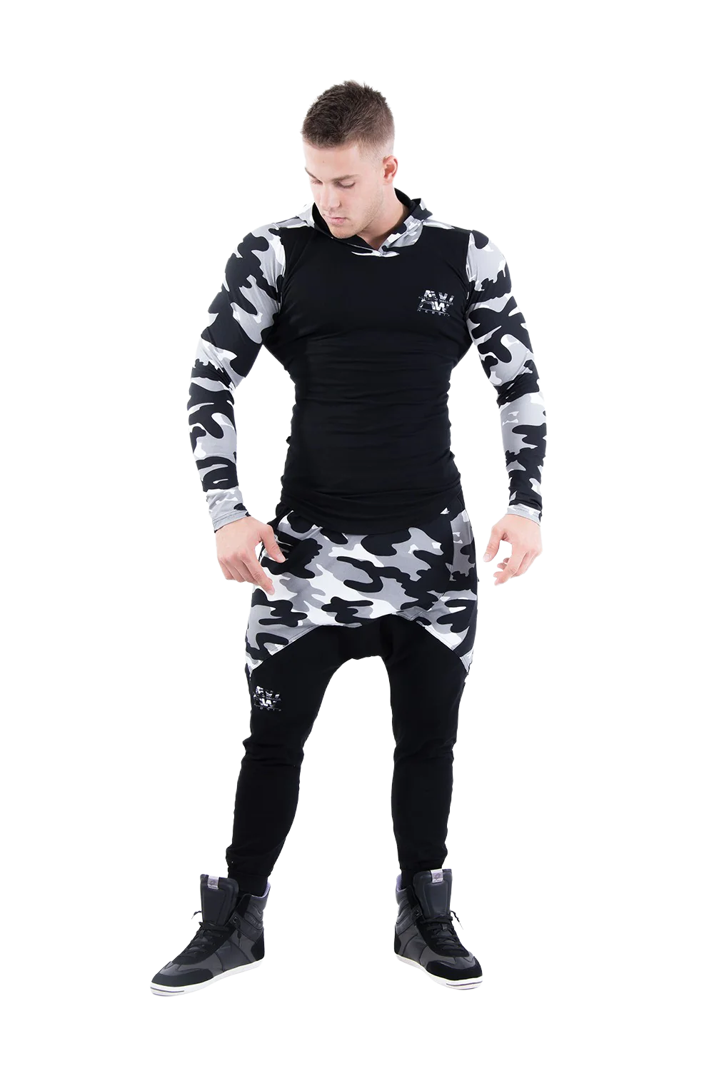AW Sweatpants, white camo - 4