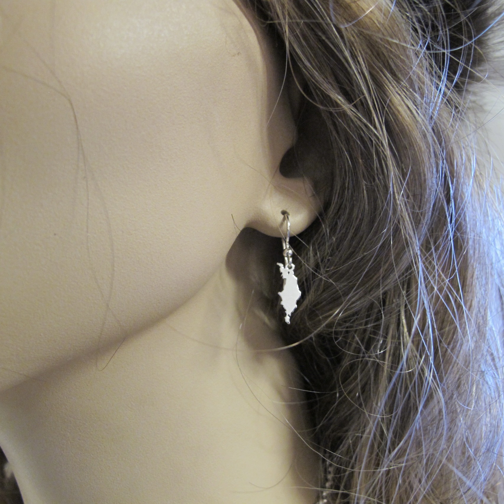 Sterling Silver Rhodium or gold-plated Earrings - Gotland - 4