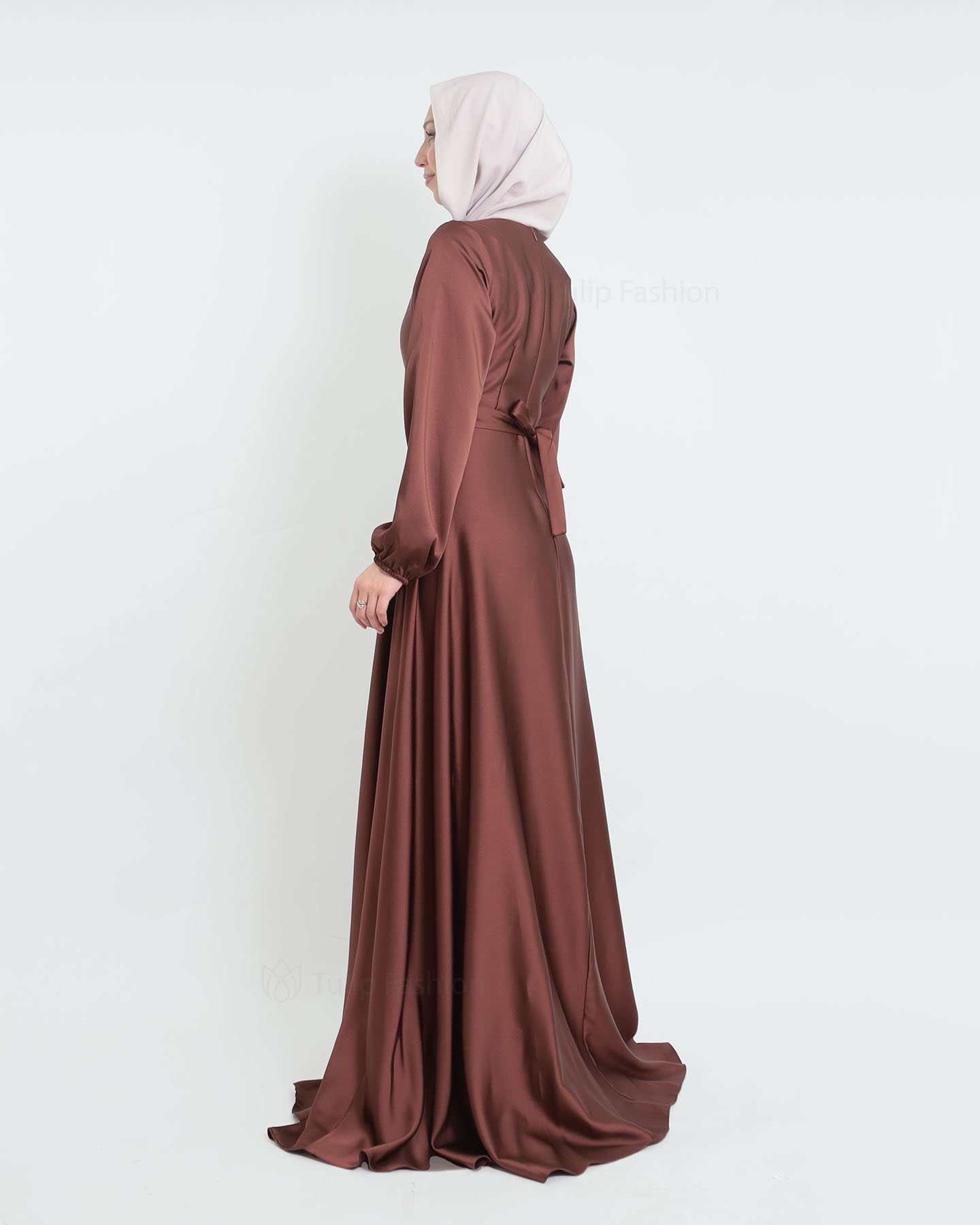 Maxi dress - Brown - 3