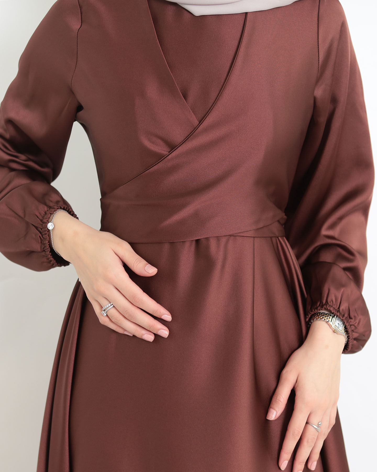 Maxi dress - Brown - 4