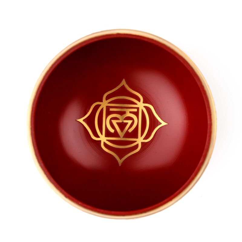  Sjungande Skålar / Klangskål - Röd  Chakra skål - 2