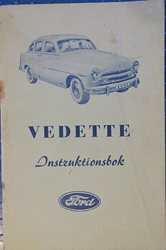 1954 Ford Vedette Instruktionsbok svensk