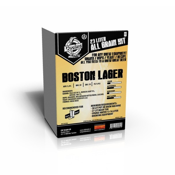 Coobra All Grain Kit – Boston Lager 23 L