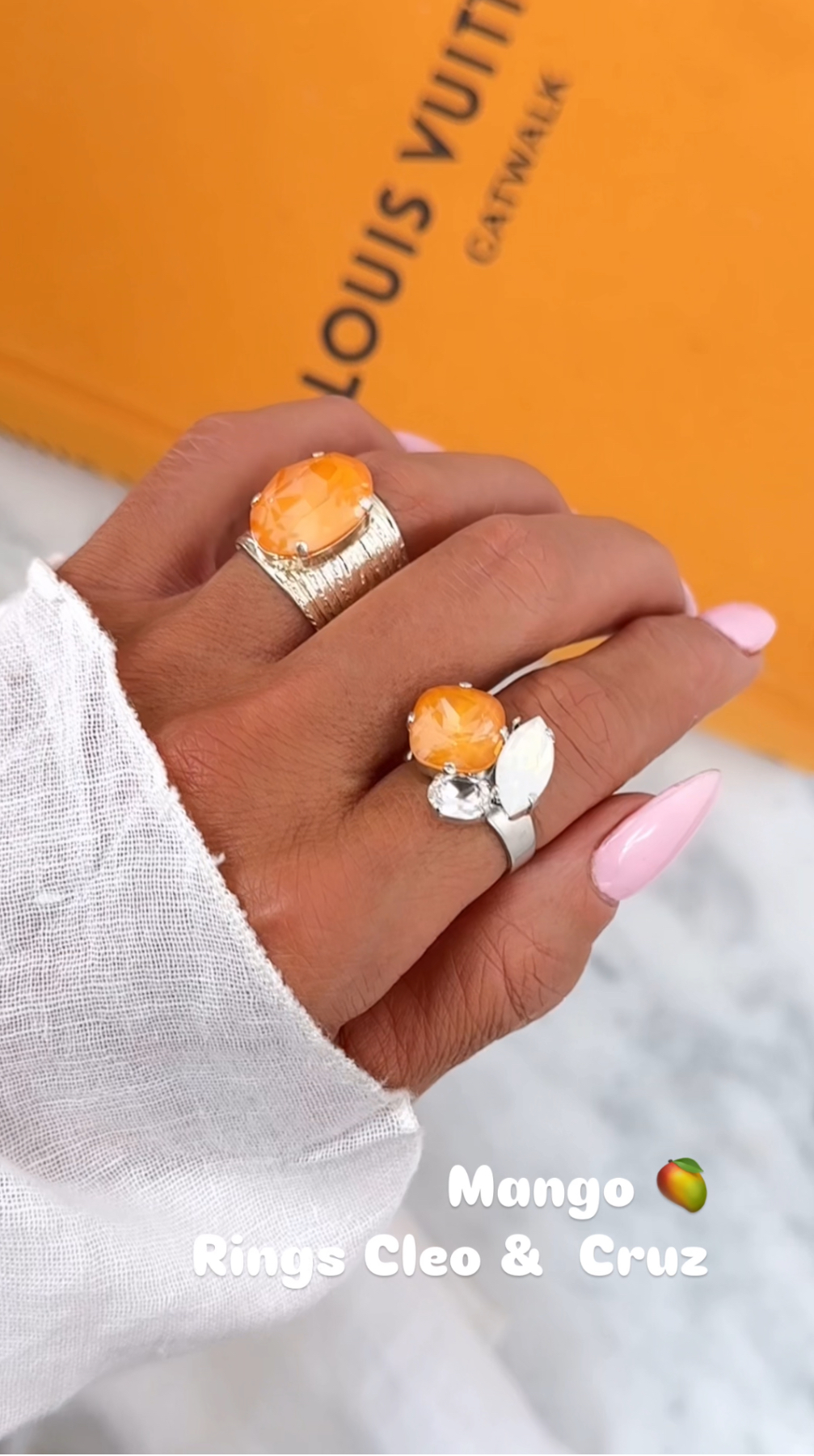 Ring Cruz Mango combo Silver - 2