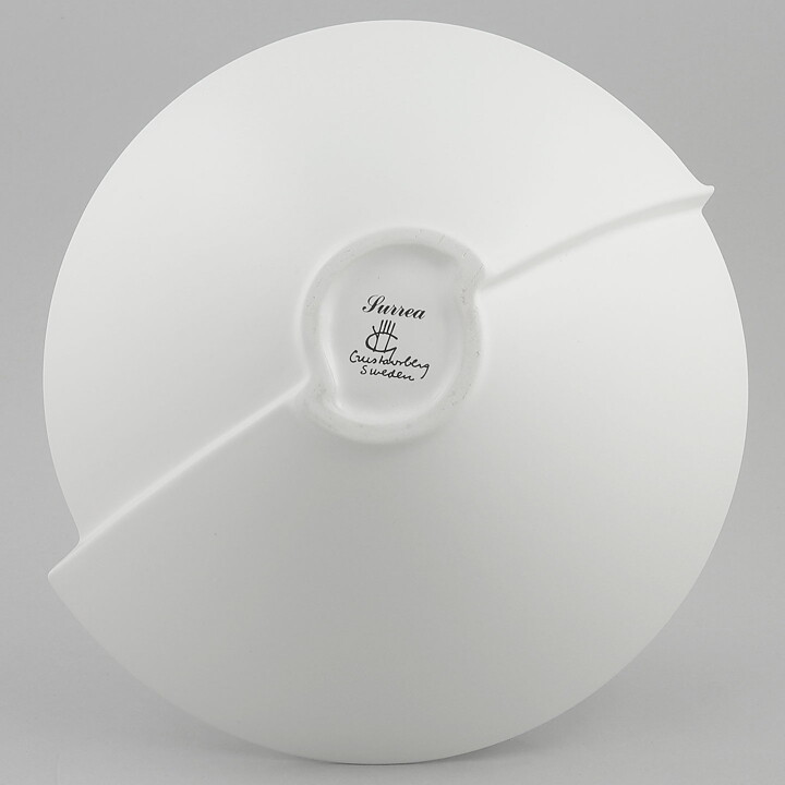 Wilhelm Kåge (Surrea 1940) White Split Bowl 24 cm