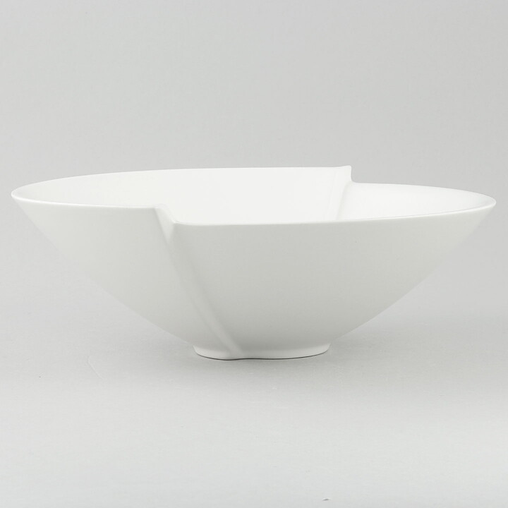 Wilhelm Kåge (Surrea 1940) White Split Bowl 24 cm