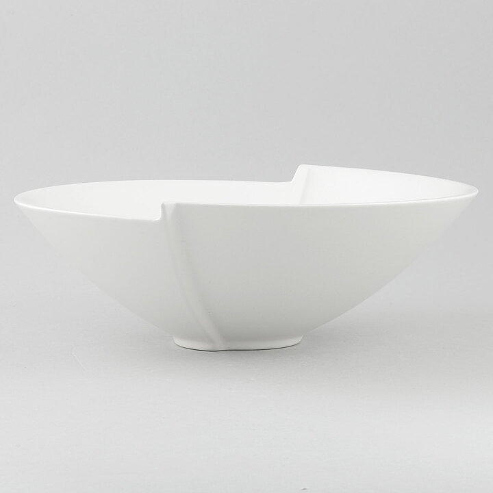 Wilhelm Kåge (Surrea 1940) White Split Bowl 24 cm