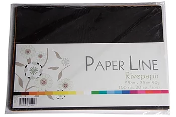 Paper line Repäisypaperi 25cmx35cm 90g 100kpl 20 erilaista väriä