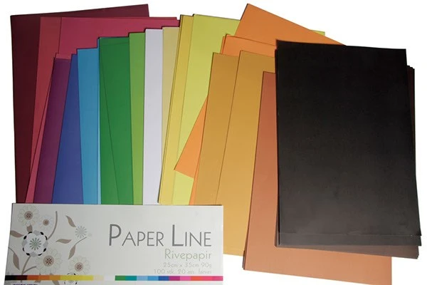 Paper line Rivpapper 25cmx35cm 90g 100st 20 olika färger