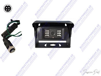 Backkamera med elektrisk visir 12-24 V