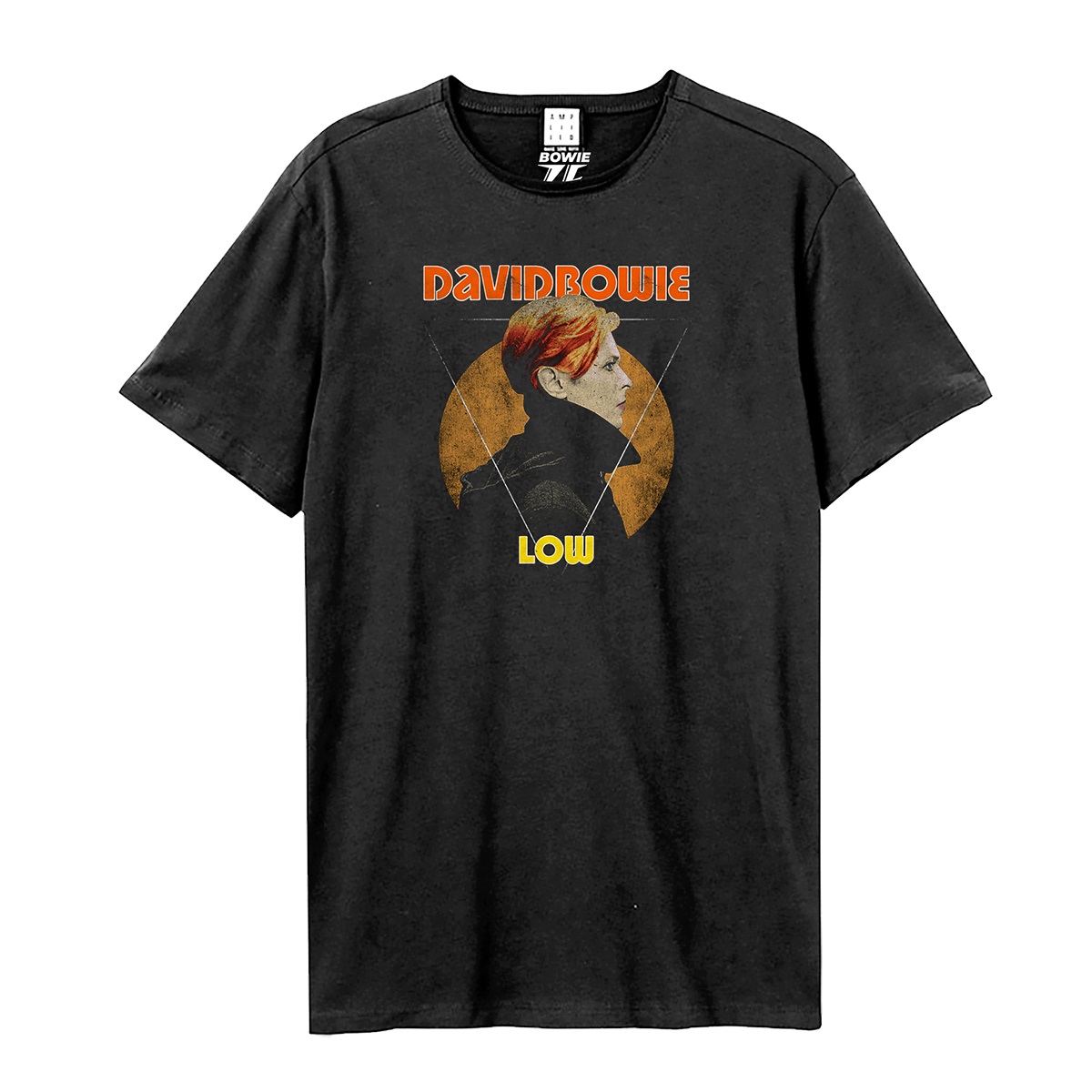 David Bowie Low Amplified Vintage Charcoal T-Shirt