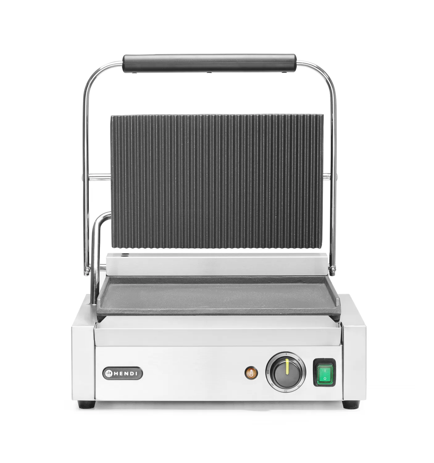 Panini clamp grill - Ribbed top and smooth bottom