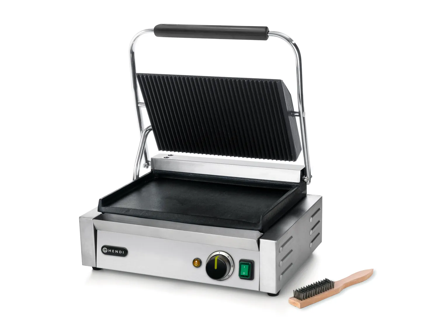 Panini clamp grill - Ribbed top and smooth bottom - 7