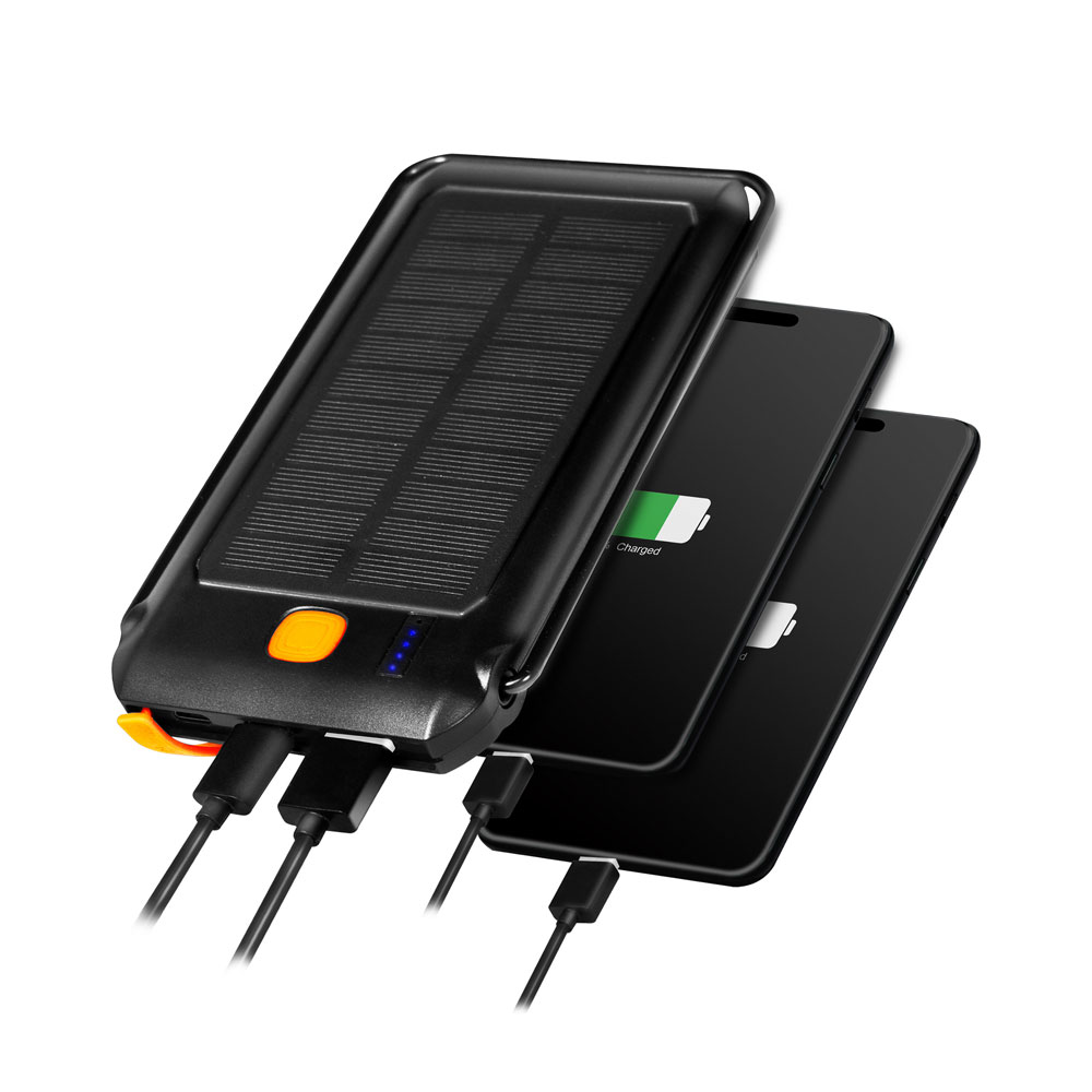 Powerbank med solcellspanel - LOGILINK Solar PowerBank 10000 - 6
