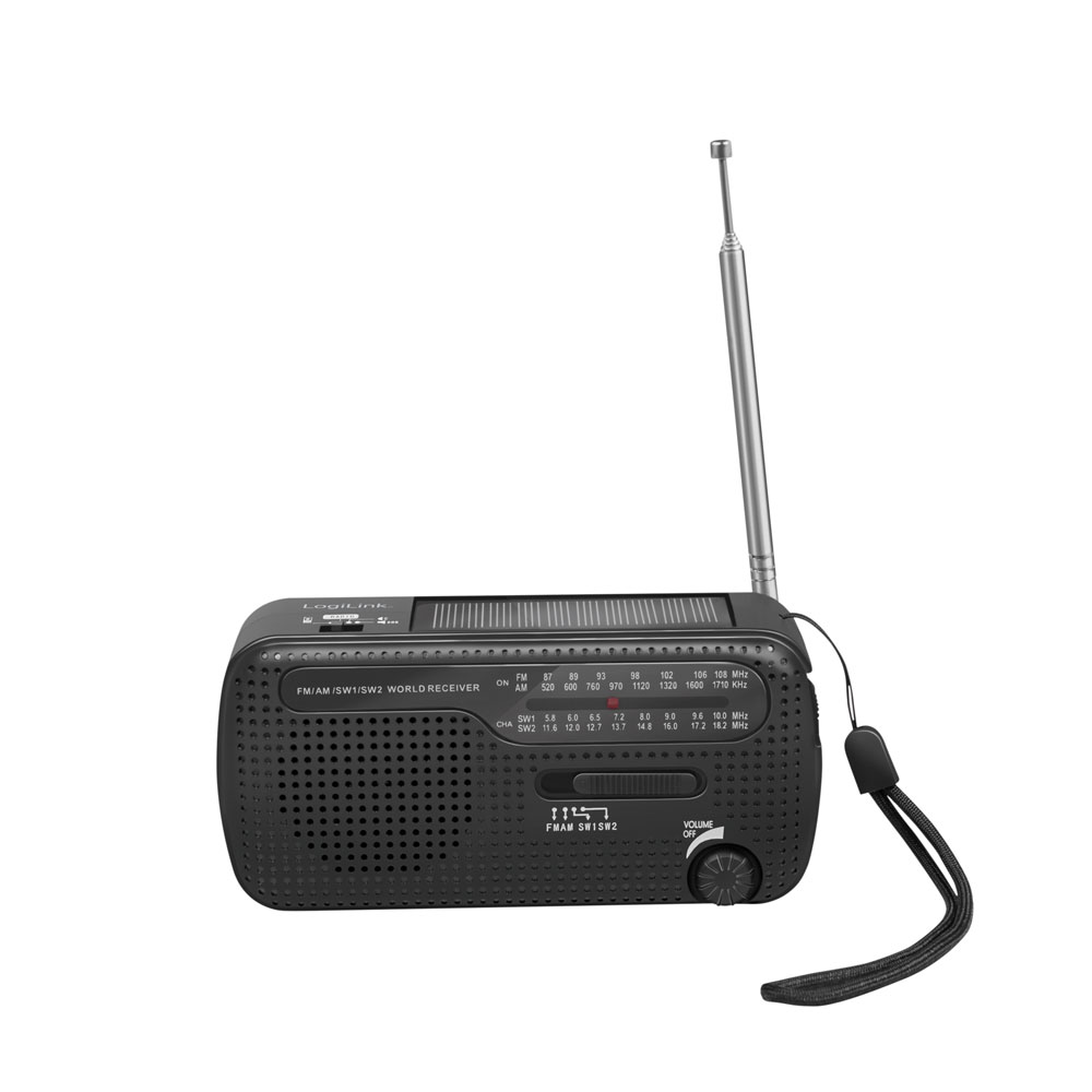 Nödradio - LOGILINK Emergency Hand Crank Radio - 2