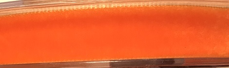 Orange sammetsband 7, 16, 25 & 38