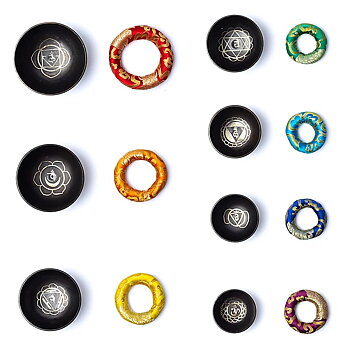 Sjungande skål Chakra set av 7