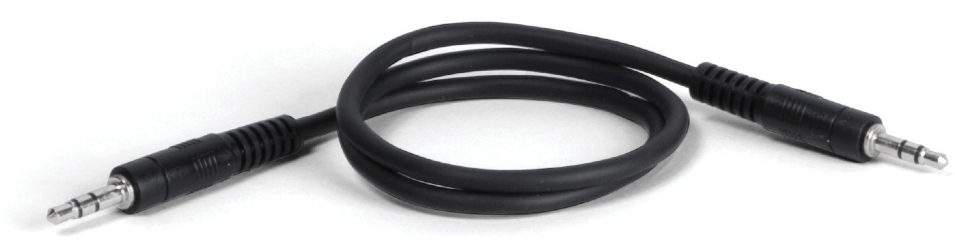 AMP ST5 - 0.5m Jack/Jack stereo cable with 3.5mm connectors