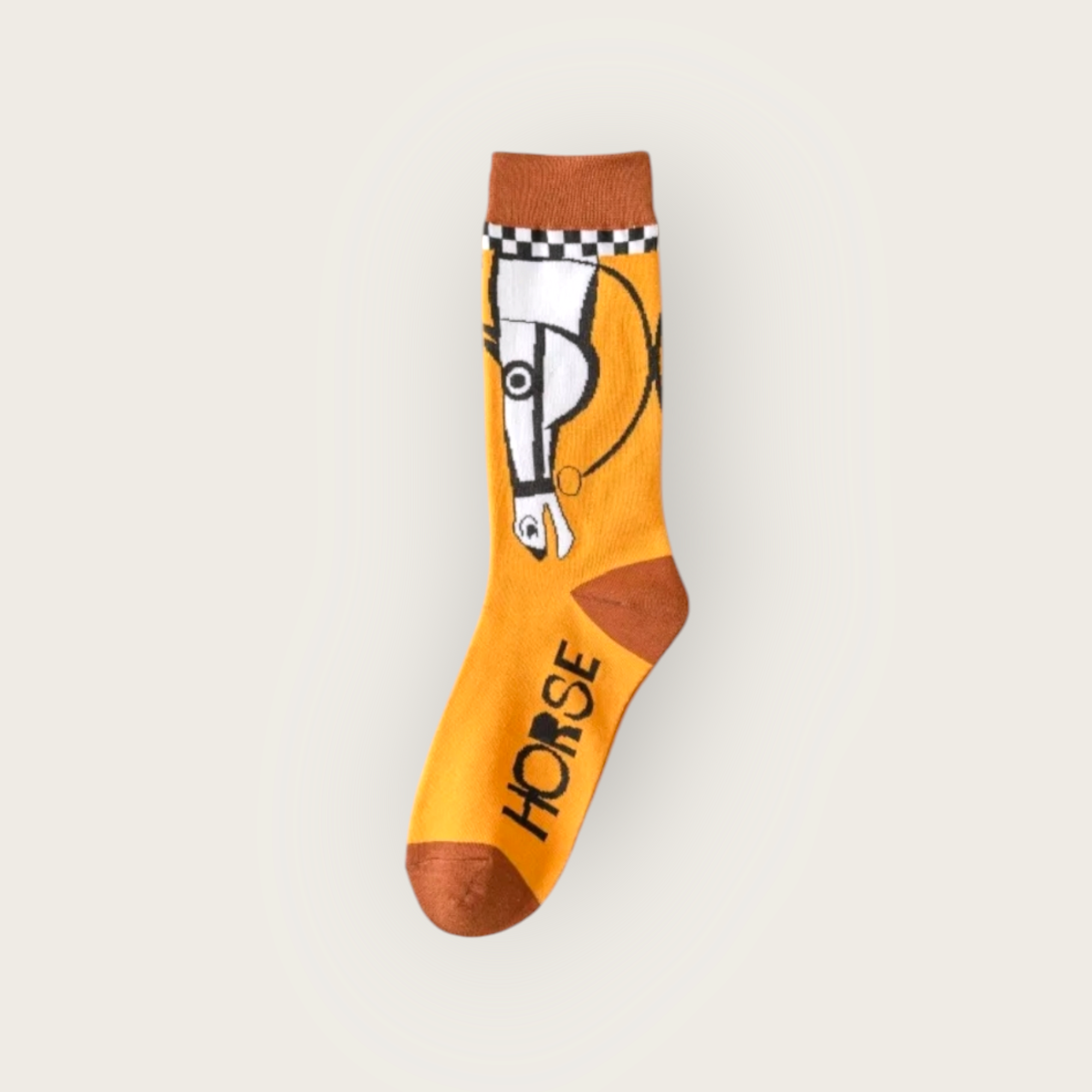 Horseprint short socks