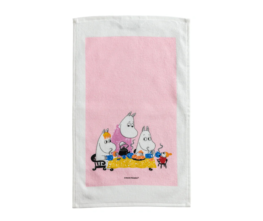 Moomin Terry Towel 50x30 cm - Teaparty Pink