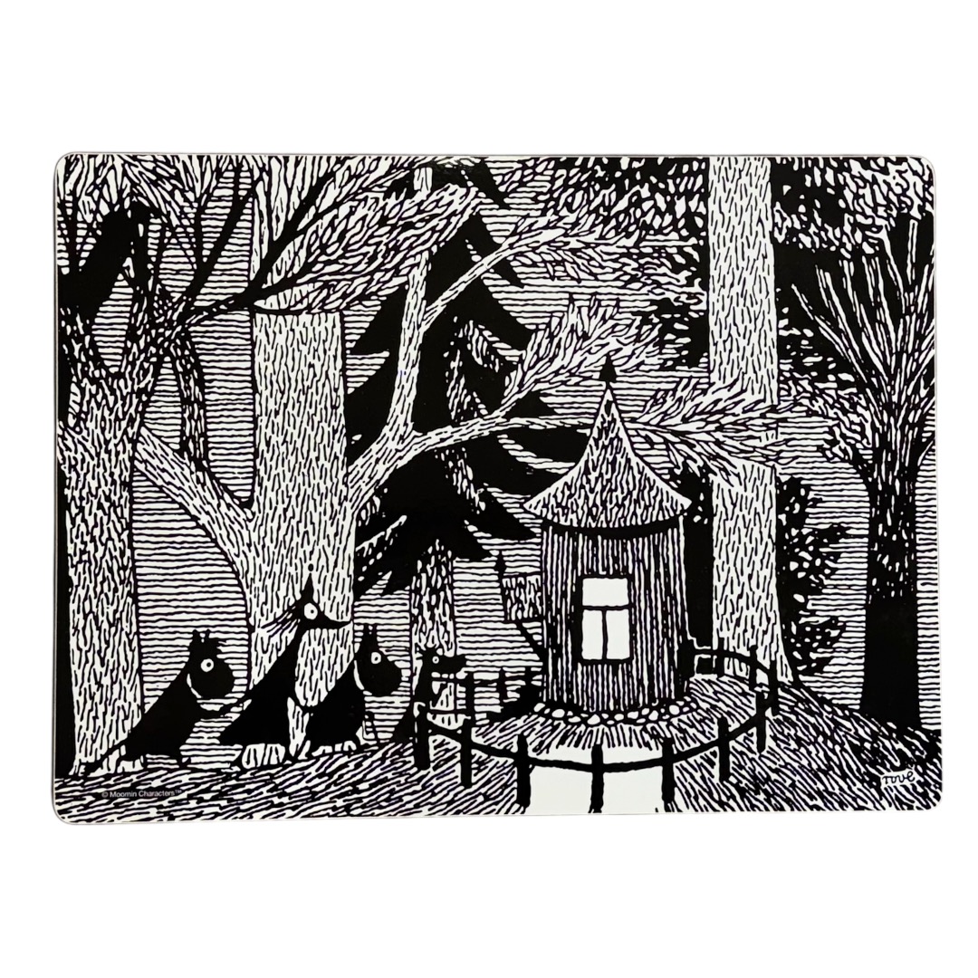 Mumin Bordsunderlägg (med filtad baksida) - Cottage in the wood