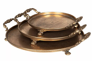 Fat guld med handtag Lantlig stil shabby chic Gårdsromantik