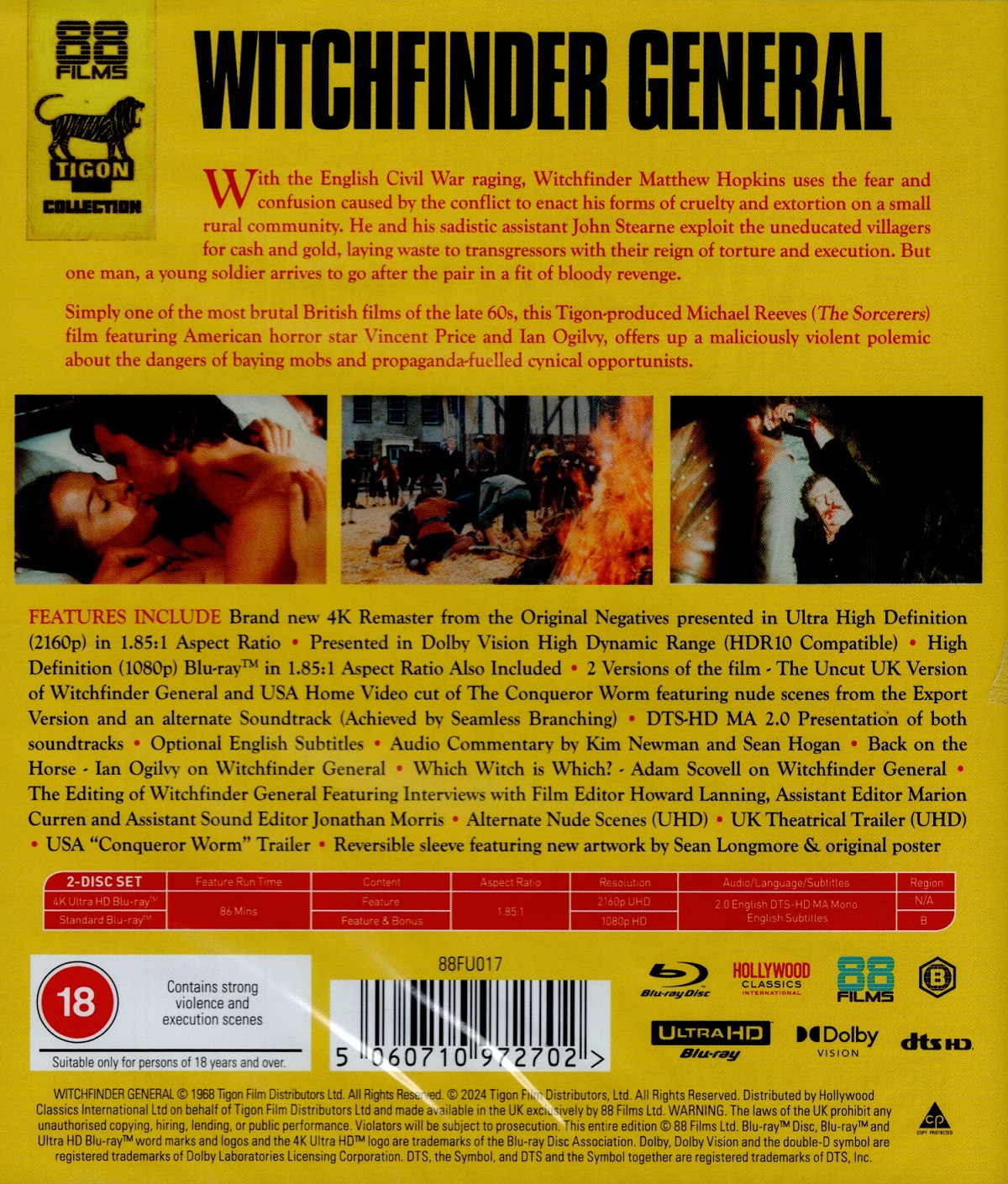 Witchfinder General (ej svensk text) (4K Ultra HD + Blu-ray) - 2