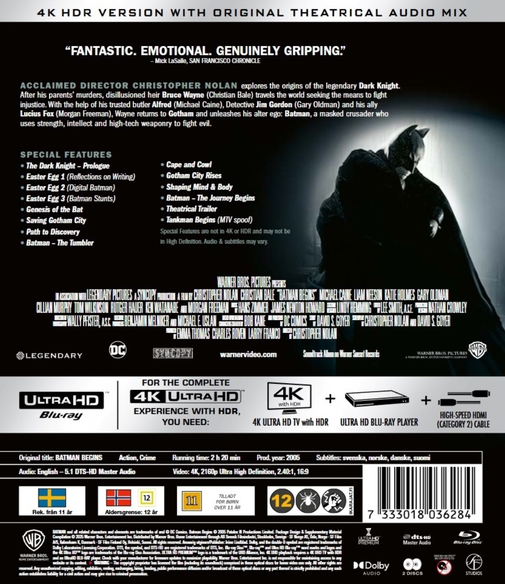 Batman Begins (4K Ultra HD + Blu-ray) - 2